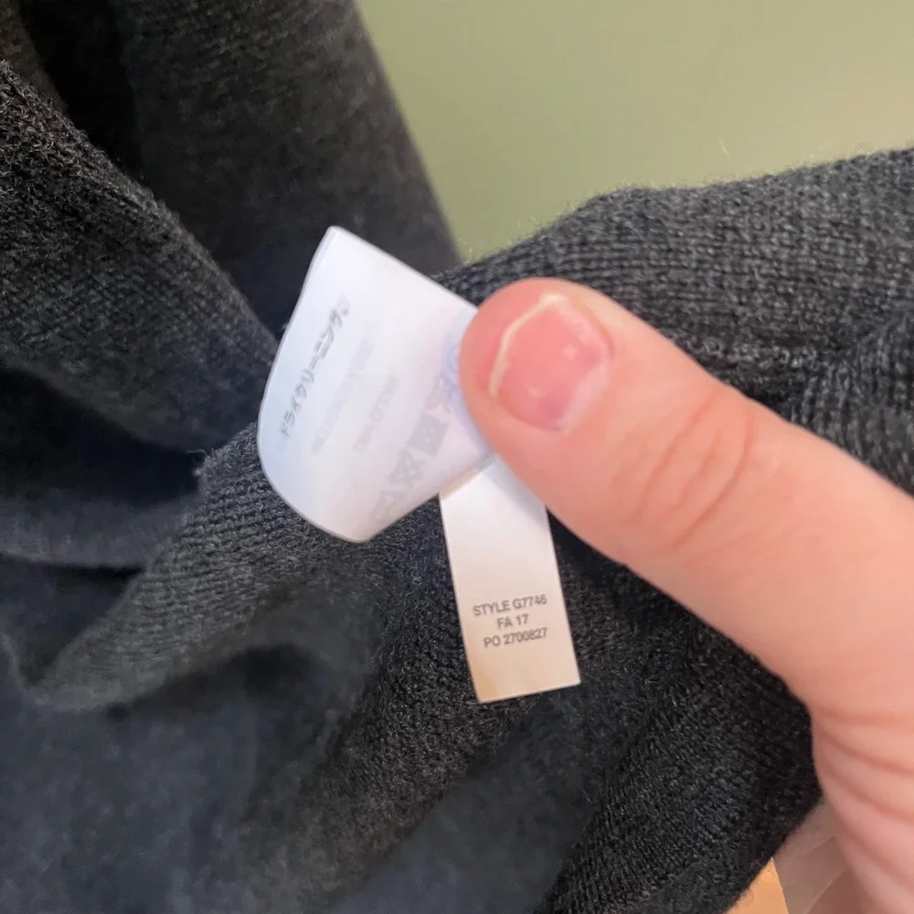 J Crew Merino Wool Blazer Long‎ Cardigan Dark Gray XS Women